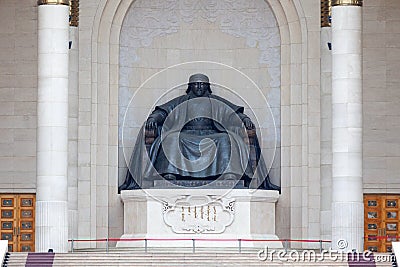 Monument to Genghis Khan in Ulan Bator Editorial Stock Photo